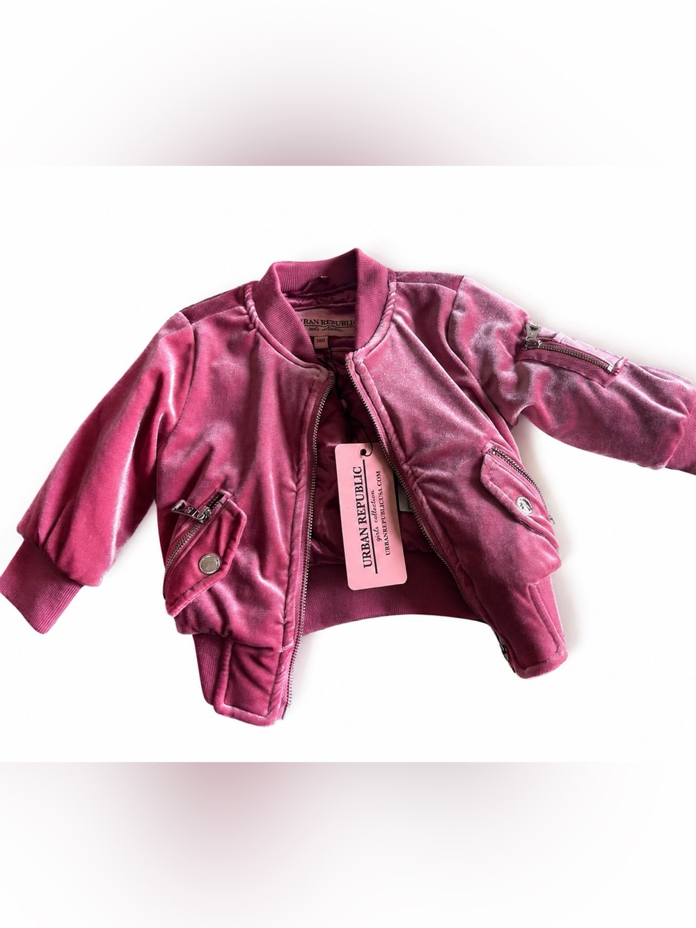 💖 Urban Republic Girls Velvet Bomber Jacket 💖